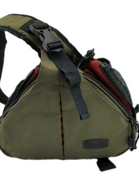 CADEN Camera Bag Sling Backpack Green Camera Case Waterproof Rain Cover